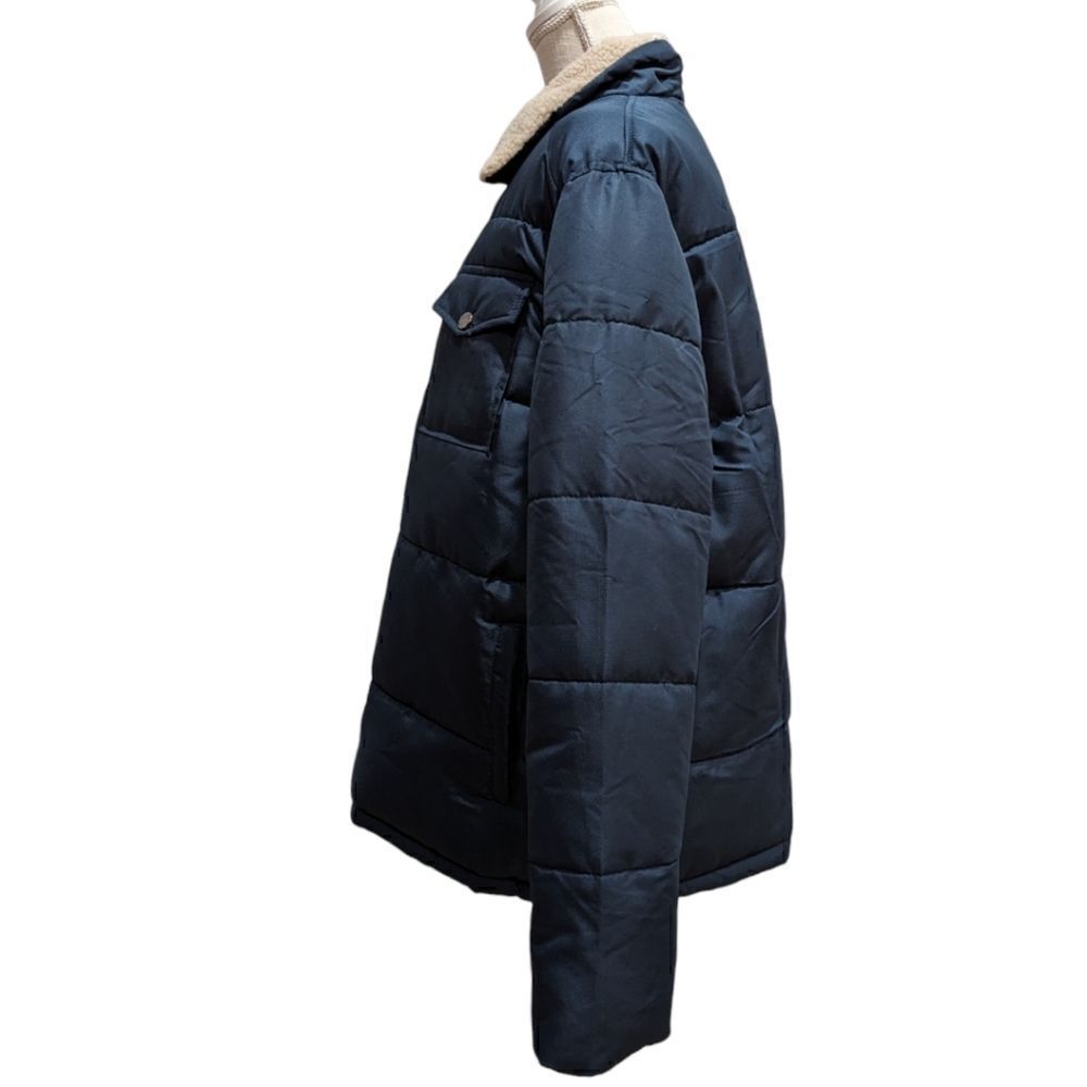 Falcon Hilltop Men's Sherpa Collar Padded Chest Pocket Jacket- Navy Size XL NWT - Picture 4 of 11